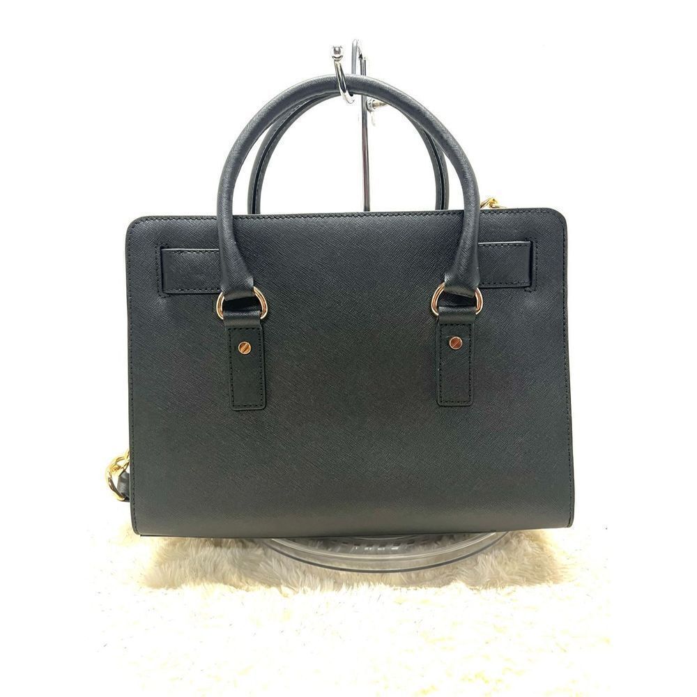 🔥🎁NWT! Michael Kors HAMILTON East West Satchel Handbag Black Msrp:298.00 - Picture 3 of 10